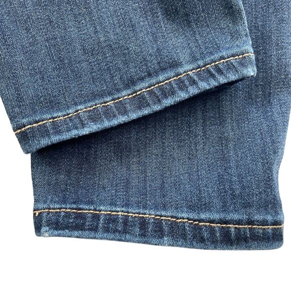 Lane Bryant Jeans 18 Dark Wash Distressed Leopard Patch Skinny Inseam 29" - Picture 6 of 11